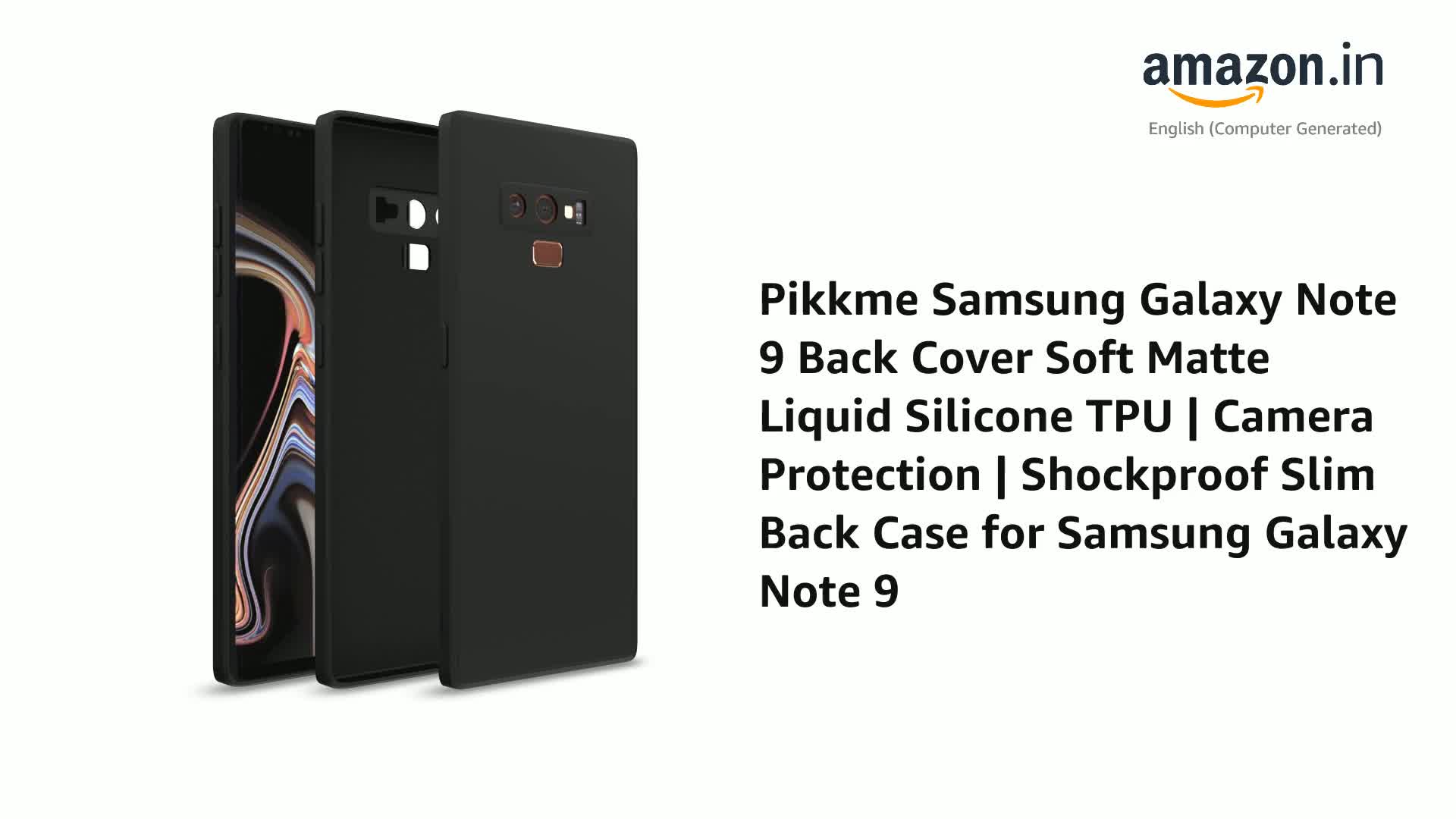 Samsung Galaxy Note 9 ブラック Samsung Galaxy Note 9 (Midnight Black, 6 GB RAM 128 GB Storage